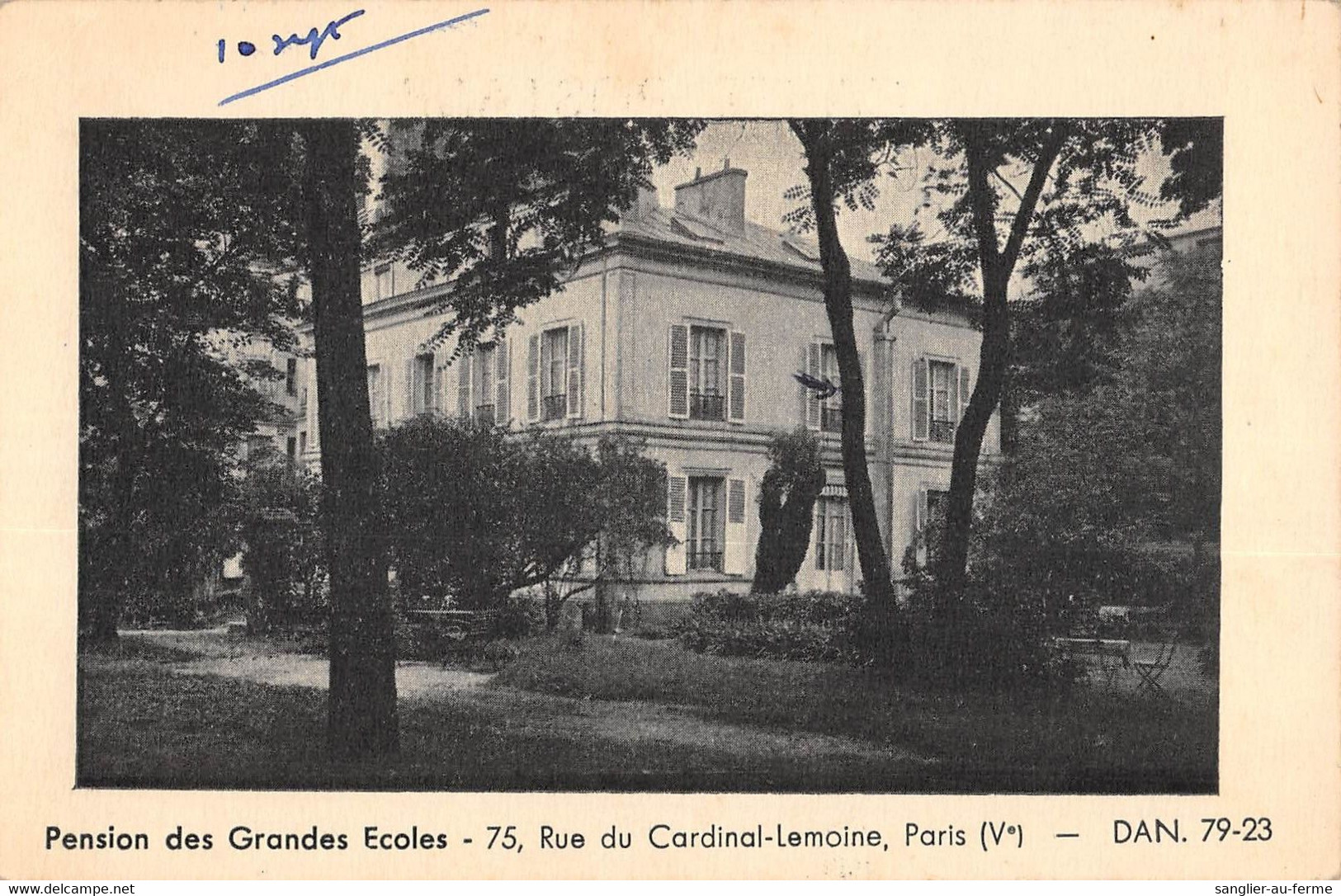 CPA 75 PARIS Ve RUE CARDINAL LEMOINE PENSION DES GRANDES ECOLES - Arrondissement: 05