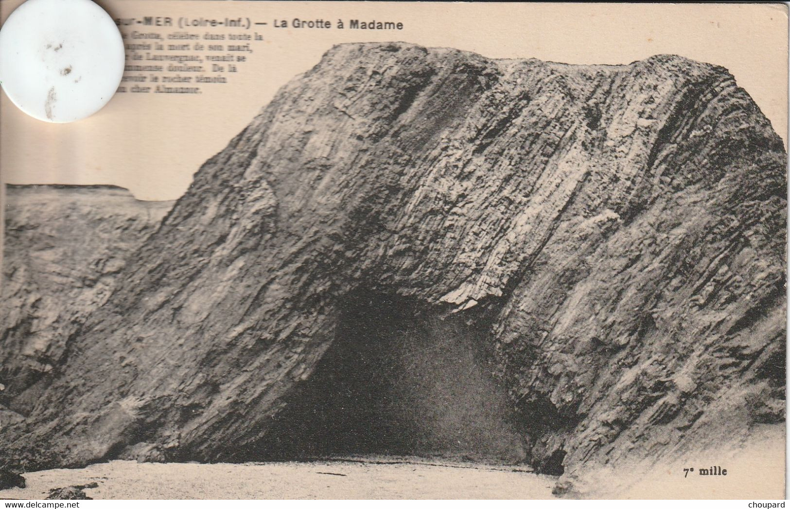 44 - Carte Postale Ancienne De  PIRIAC SUR MER   La Grotte à Madame - Piriac Sur Mer