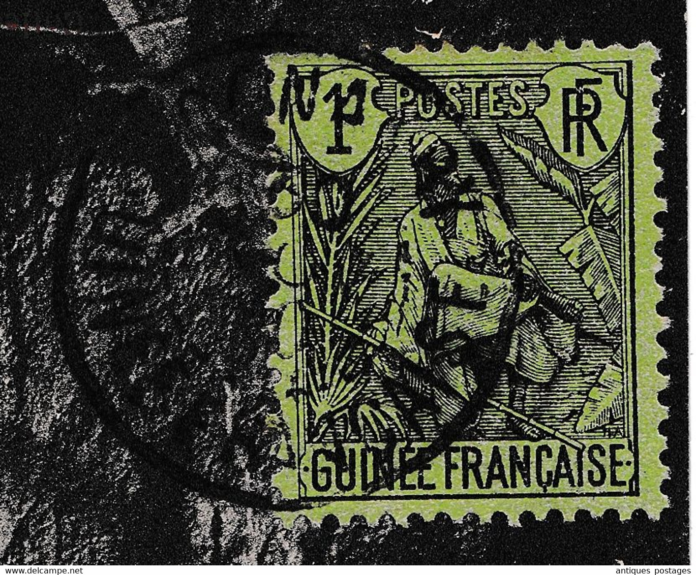 Carte Postale Guinée Française Afrique Equatoriale Française Rivière Bafing Doumé - Storia Postale