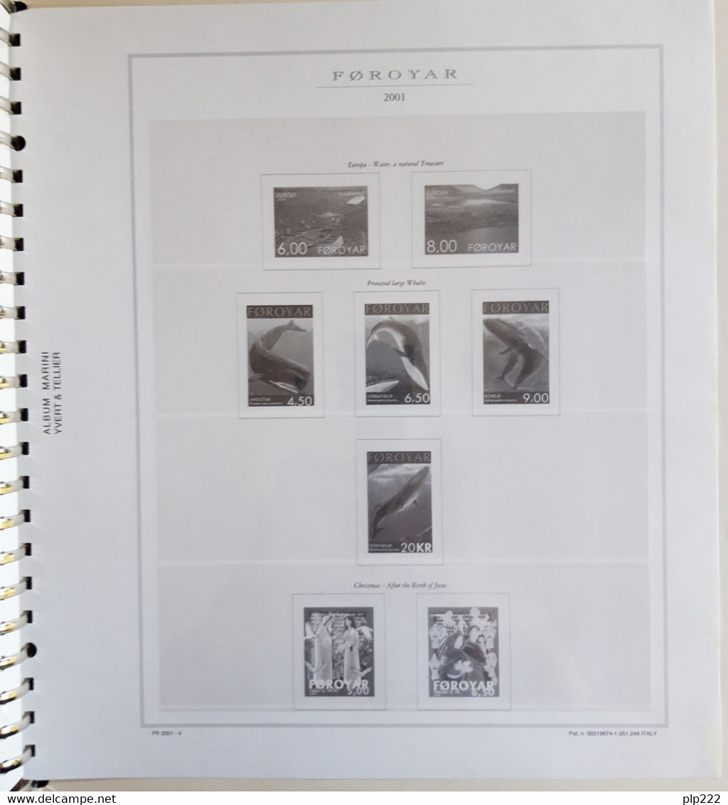 Fogli Marini Isole Faroer 1975/2001 Su Album Bolaffi Con Custodia - Binders With Pages