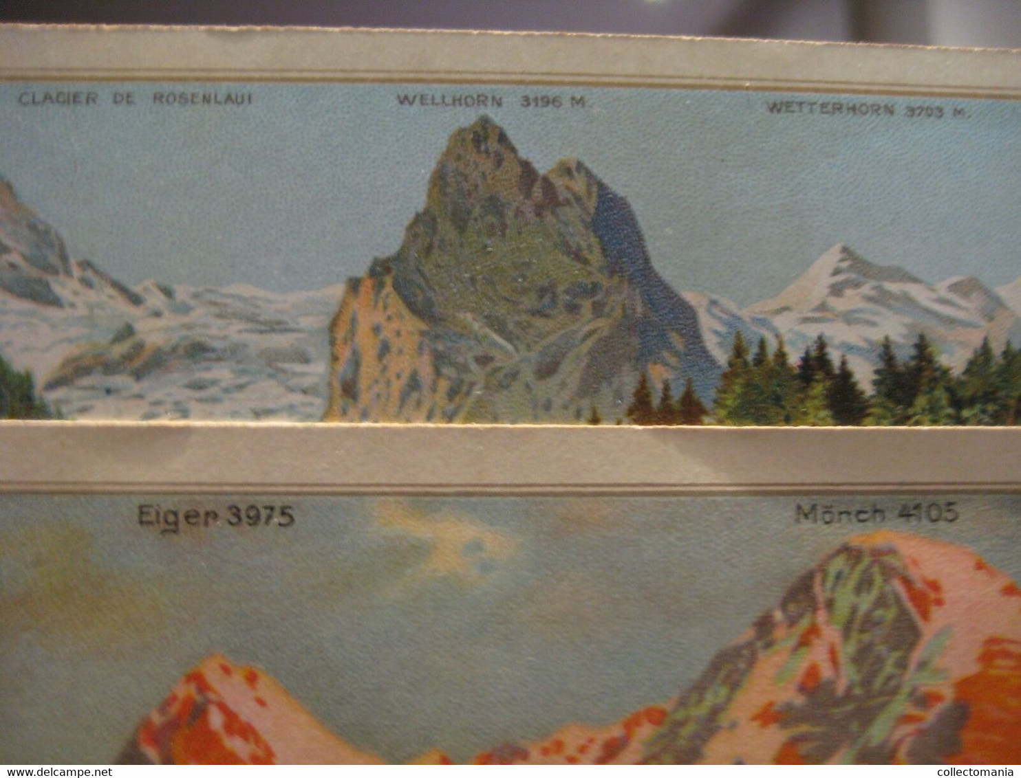 SUCHARD Menus11 second part B , 6 chromos 7-12, c1902 Bergen mountain climbing montagne guides SUISSE chocolat Tres Bien