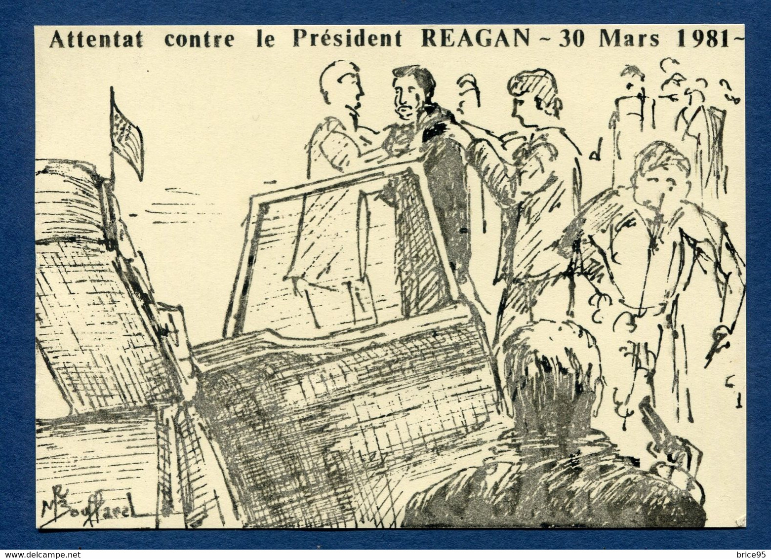 ⭐ France - Carte Postale - Attentat Contre Le Président Reagan ⭐ - Réceptions