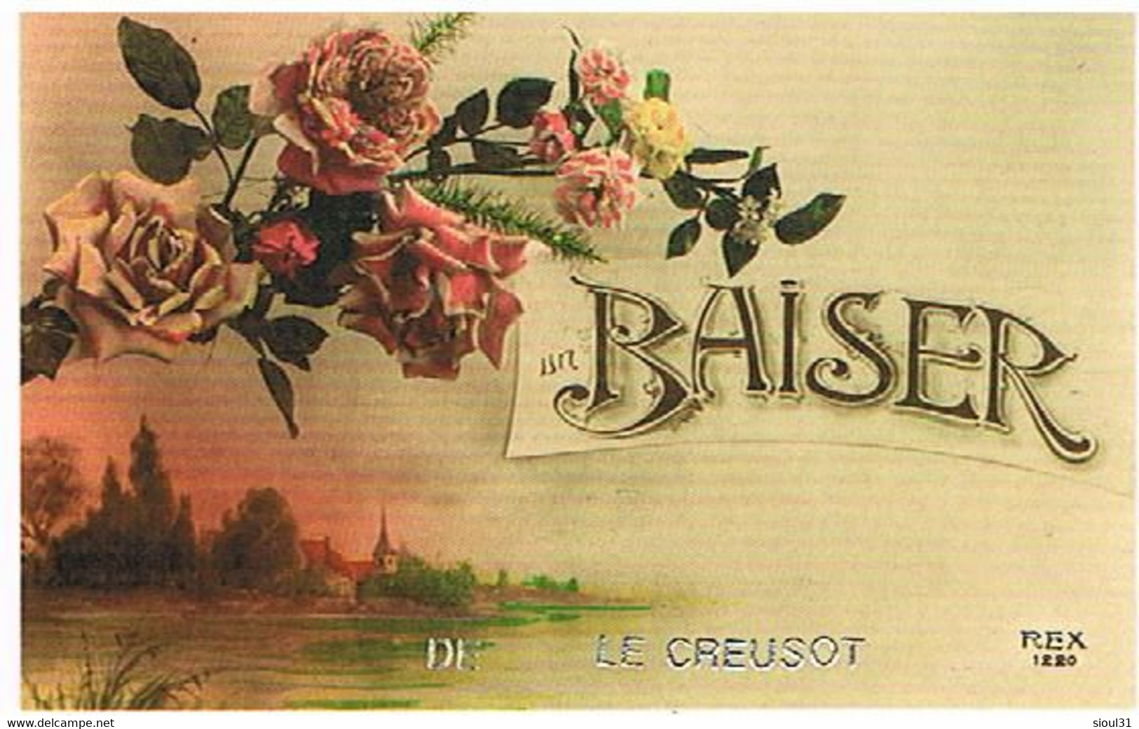 71  UN BAISER  DE   LE  CREUSOT  CPM  TBE   396 - Le Creusot