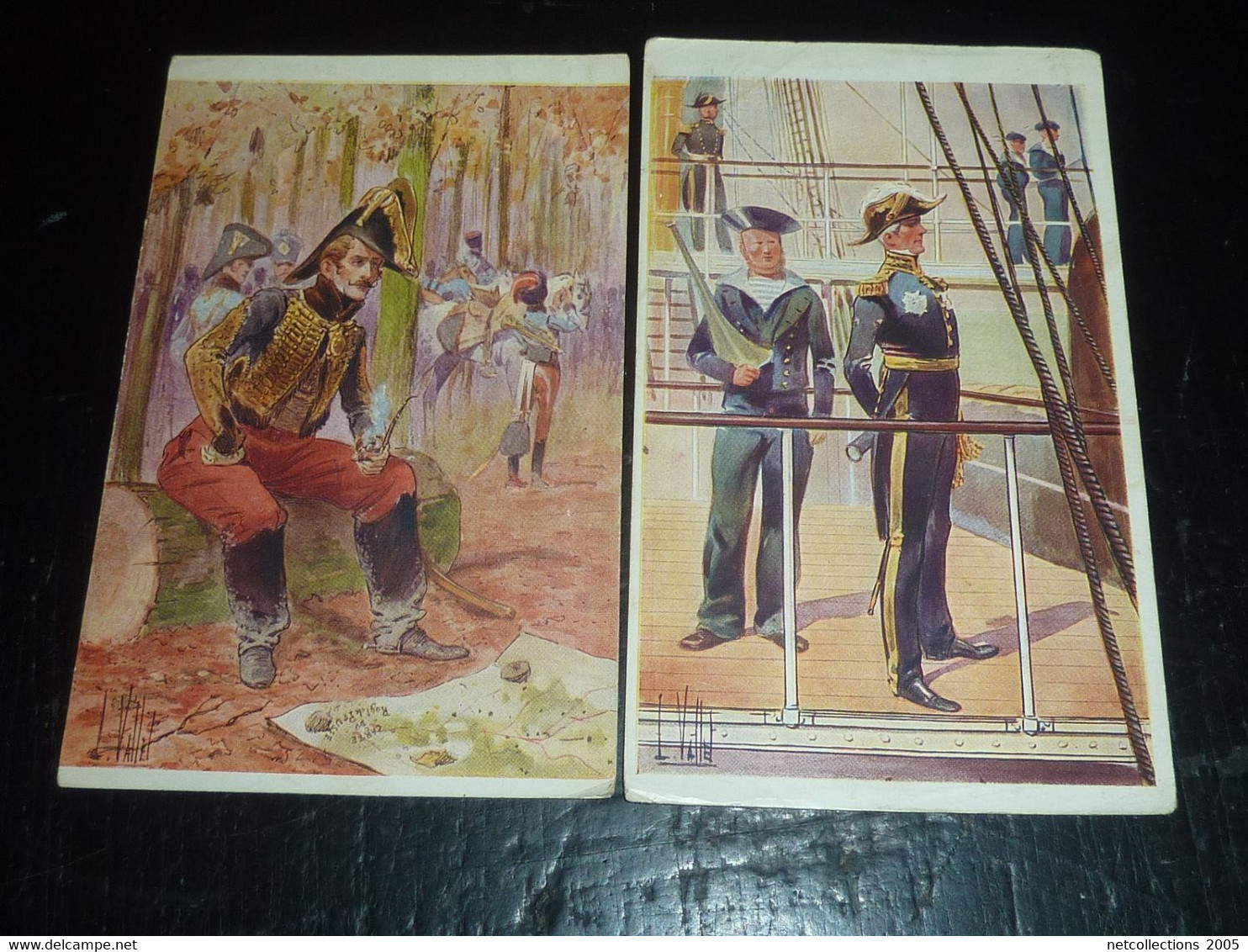 VALLET .L - ENSEMBLE DE 5 CARTES POSTALES - MILITAIRE DIVERS CORPS D'ARMEE - ILLUSTRATEUR (B.A) - Vallet, L.