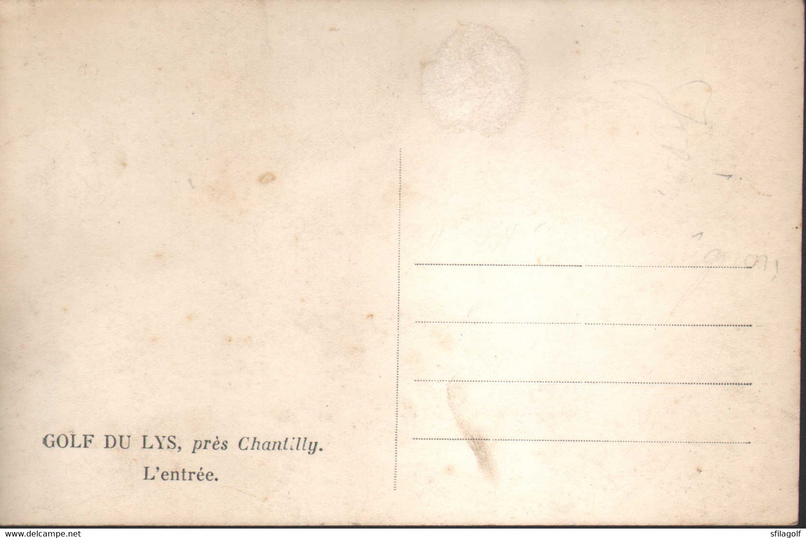 CPSM Lys Chantilly - Golf - L'entrée - Golf
