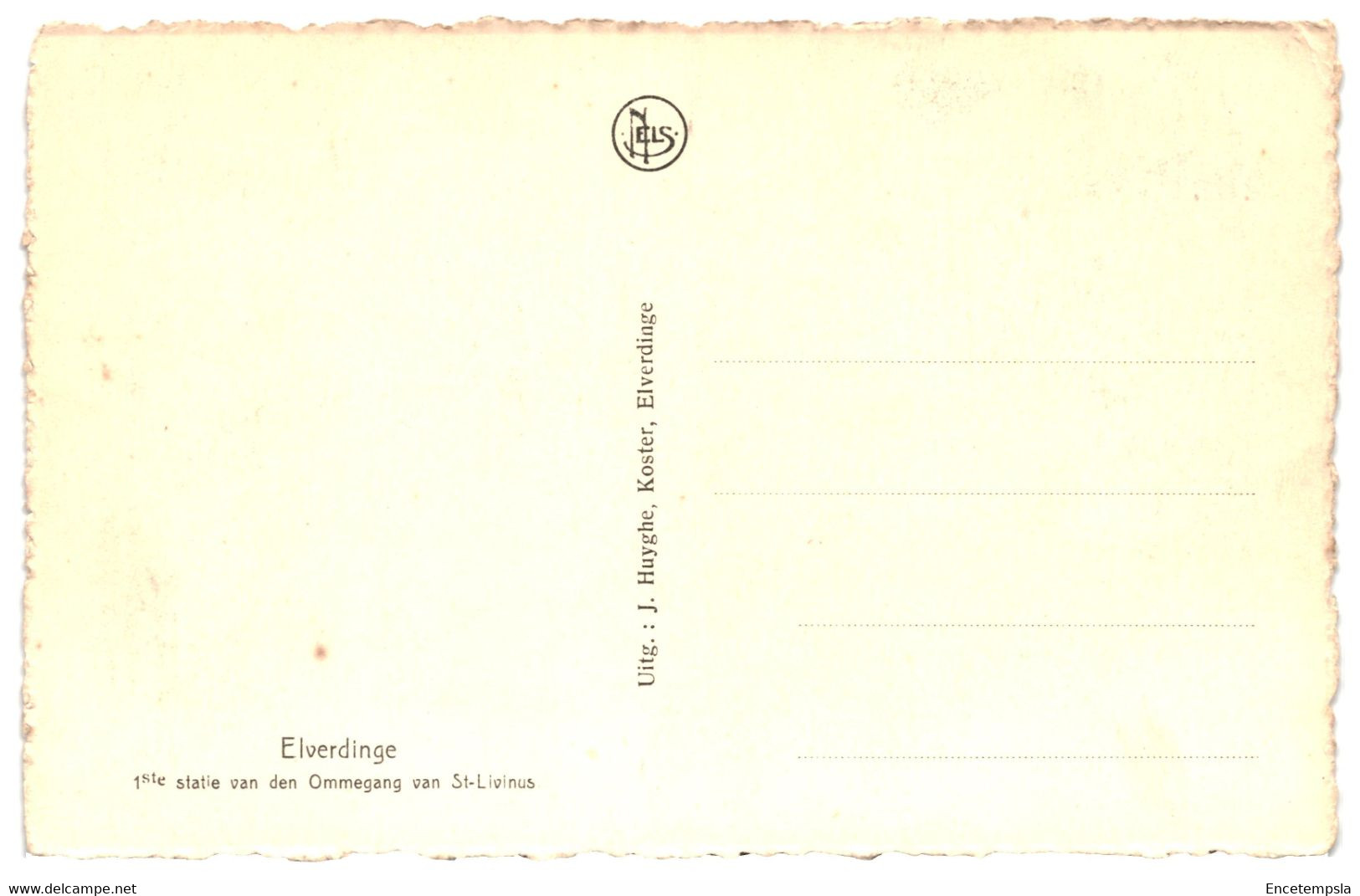 CPA-Carte Postale Belgique-Elverdinge- 1ste Statie Van Den Ommegang Van St Livinus  VM34642 - Ieper