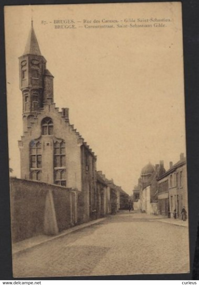 BRUGES * BRUGGE * CARMERSSTRAAT * SAINT SEBASTIAAN GILDE * 1925 * 2 SCANS - Brugge