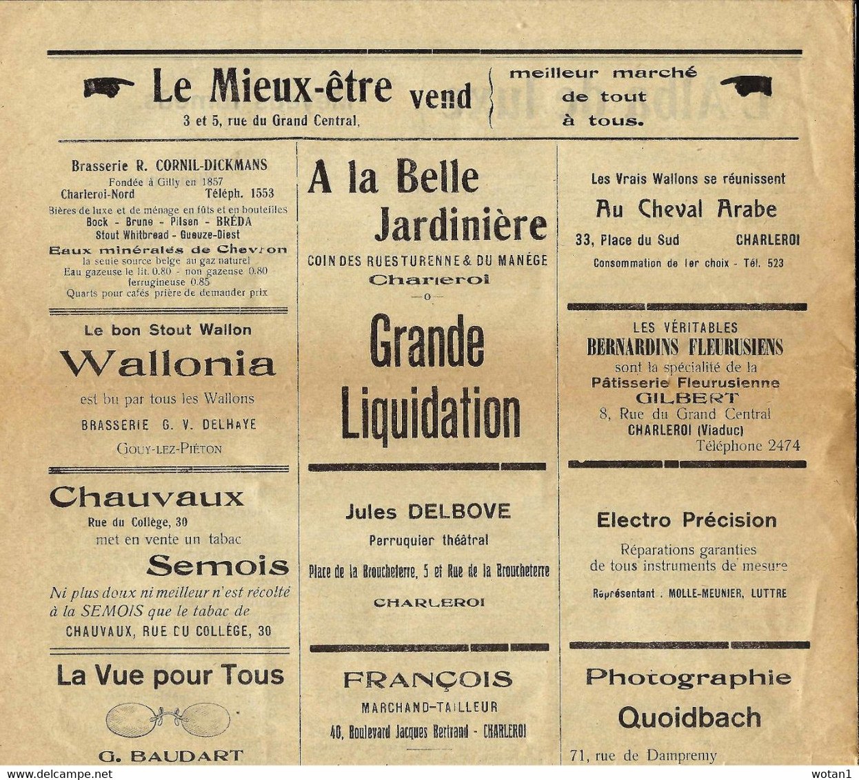 CHARLEROI - "L'HÛLAUD D'CHÂLERWE" N° 4 Et 9 - ANNEE 1925 - Hûlant Au Mwins In Caup Pâr Mwès - Other & Unclassified