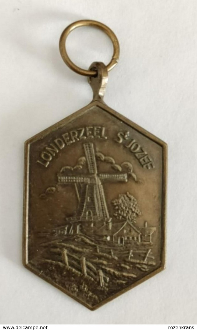 Londerzeel St Sint Jozef Belgium Belgique Belgie Medal Medaille Windmolen Windmille Moulin A Vent - Other & Unclassified