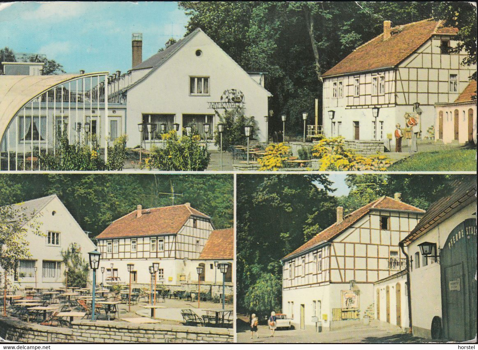 D-06526 Sangerhausen - Konsum-Gaststätte "Walkmühle-Csarda" Grillbar "Pferdestall" - 3x Nice Stamps - Sangerhausen