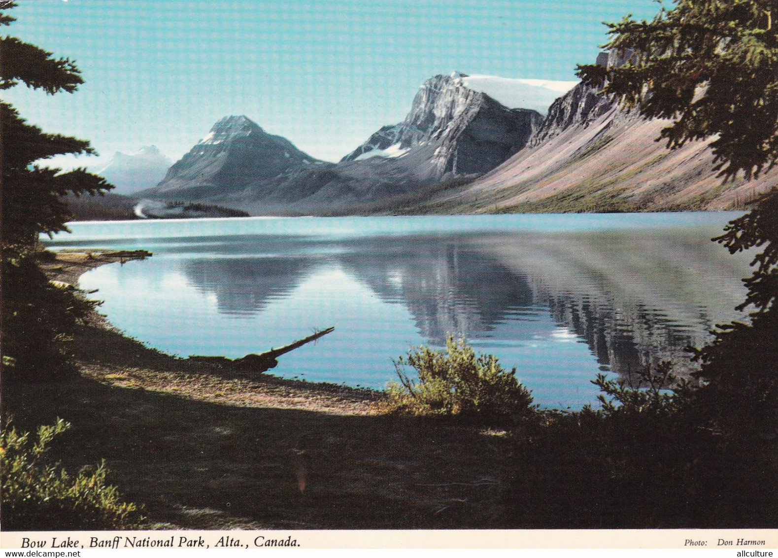 A11497- BOW LAKE, ICEFIELD HIGHWAY, BOW PEAK, CROWFOOT MOUNTAIN BANFF NATIONAL PARK ALBERTA CANADA POSTCARD - Banff