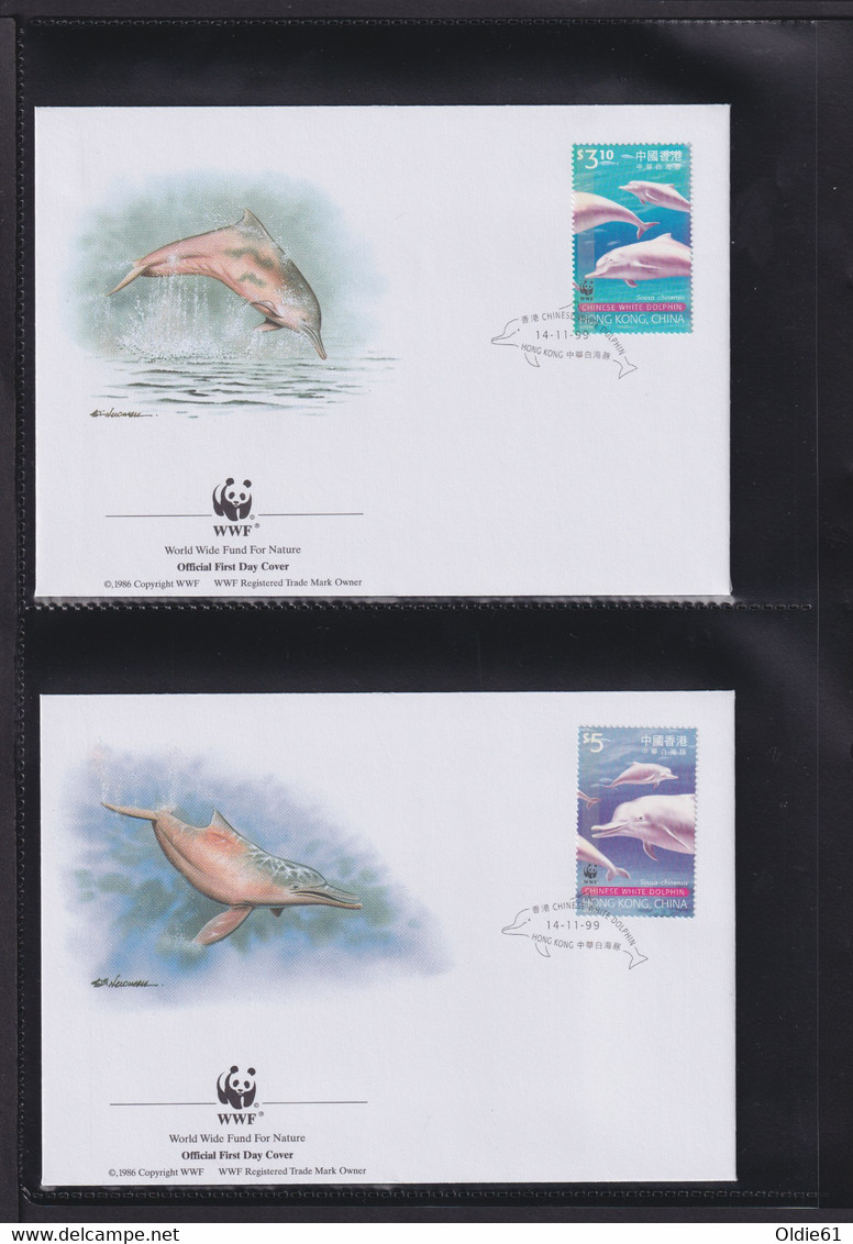 1999  Hongkong  WWF  "Der Chinesische Weisse Delphin" Komplettes Kapitel - Lots & Serien