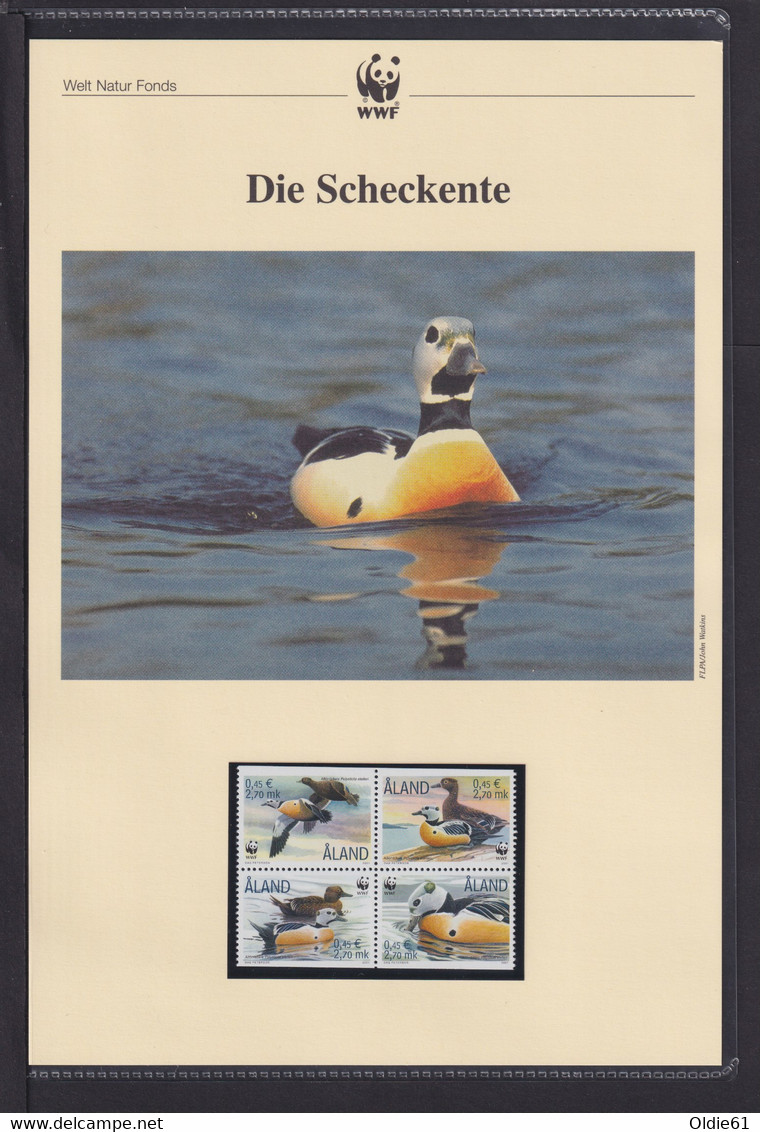 2001  Aaland WWF  "Die Scheckente" Komplettes Kapitel - Collections, Lots & Series