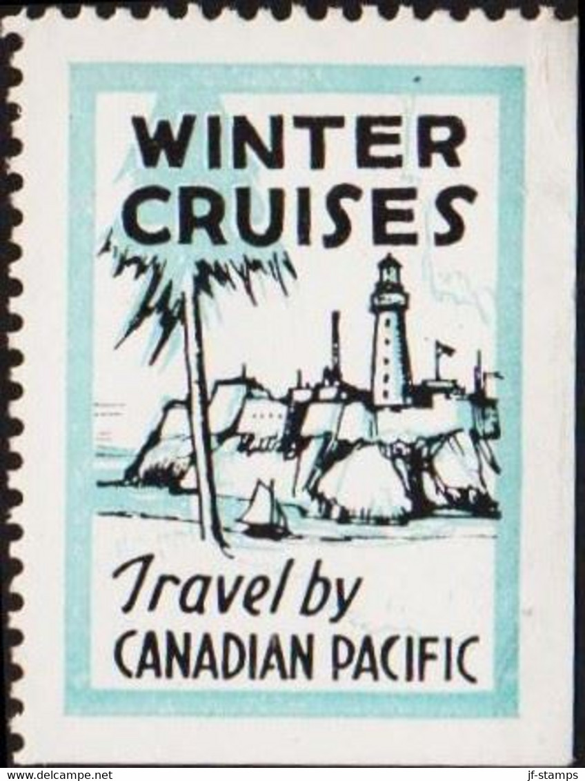 1930. CANADA WINTER CRUISES Travel By CANADIAN PACIFIC. Hinged.
 () - JF422680 - Local, Strike, Seals & Cinderellas