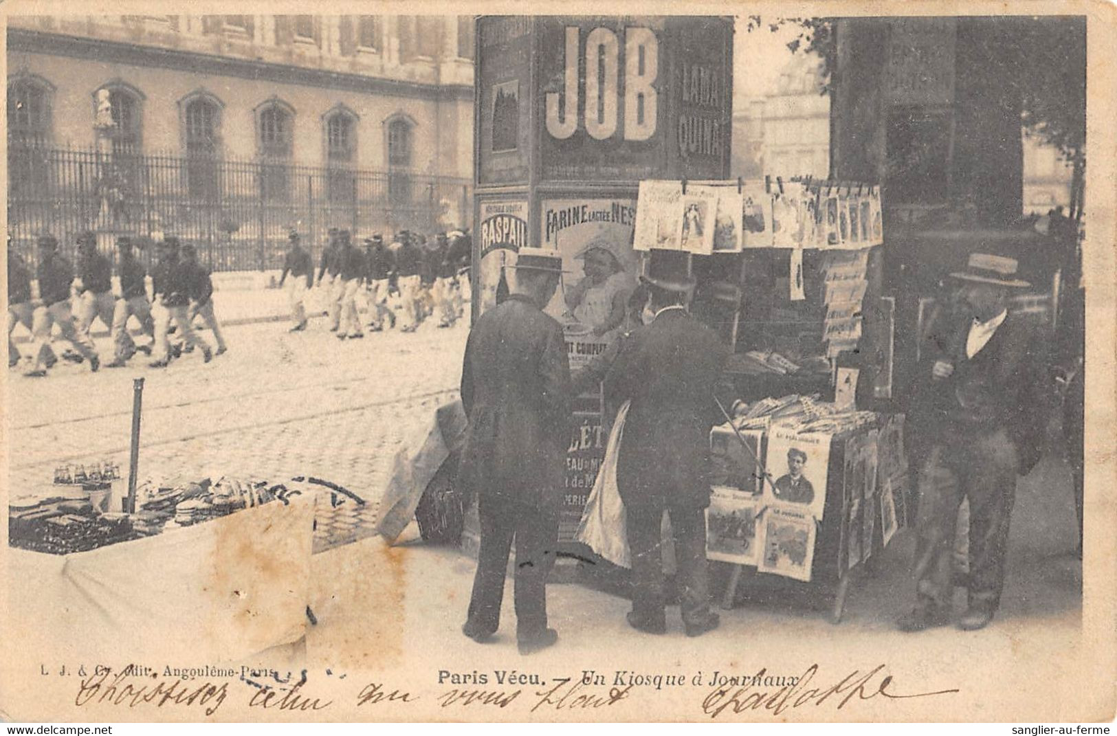 CPA 75 PARIS VECU UN KIOSQUE A JOURNAUX - Altri & Non Classificati