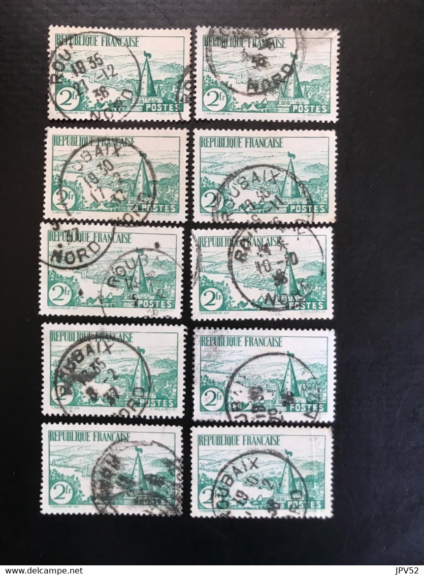 France - République Française -  P5/47 - (°)used - 1935 - Michel 296 - Bretons - Bretoens Landschap -10x - Collections