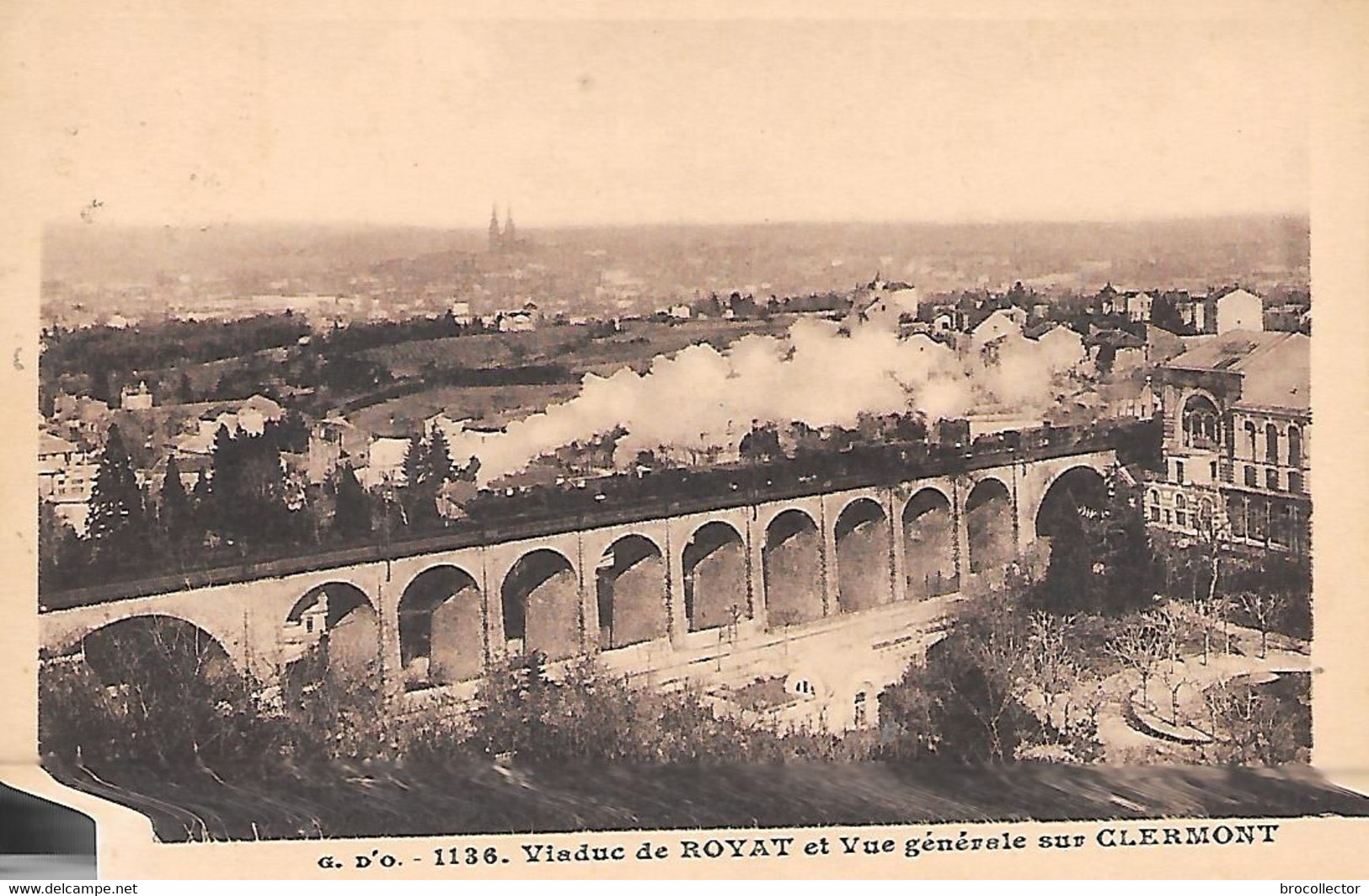 ROYAT( 63 ) - Le Viaduc - Vue Générale Sur Clermont Ferrand - Opere D'Arte