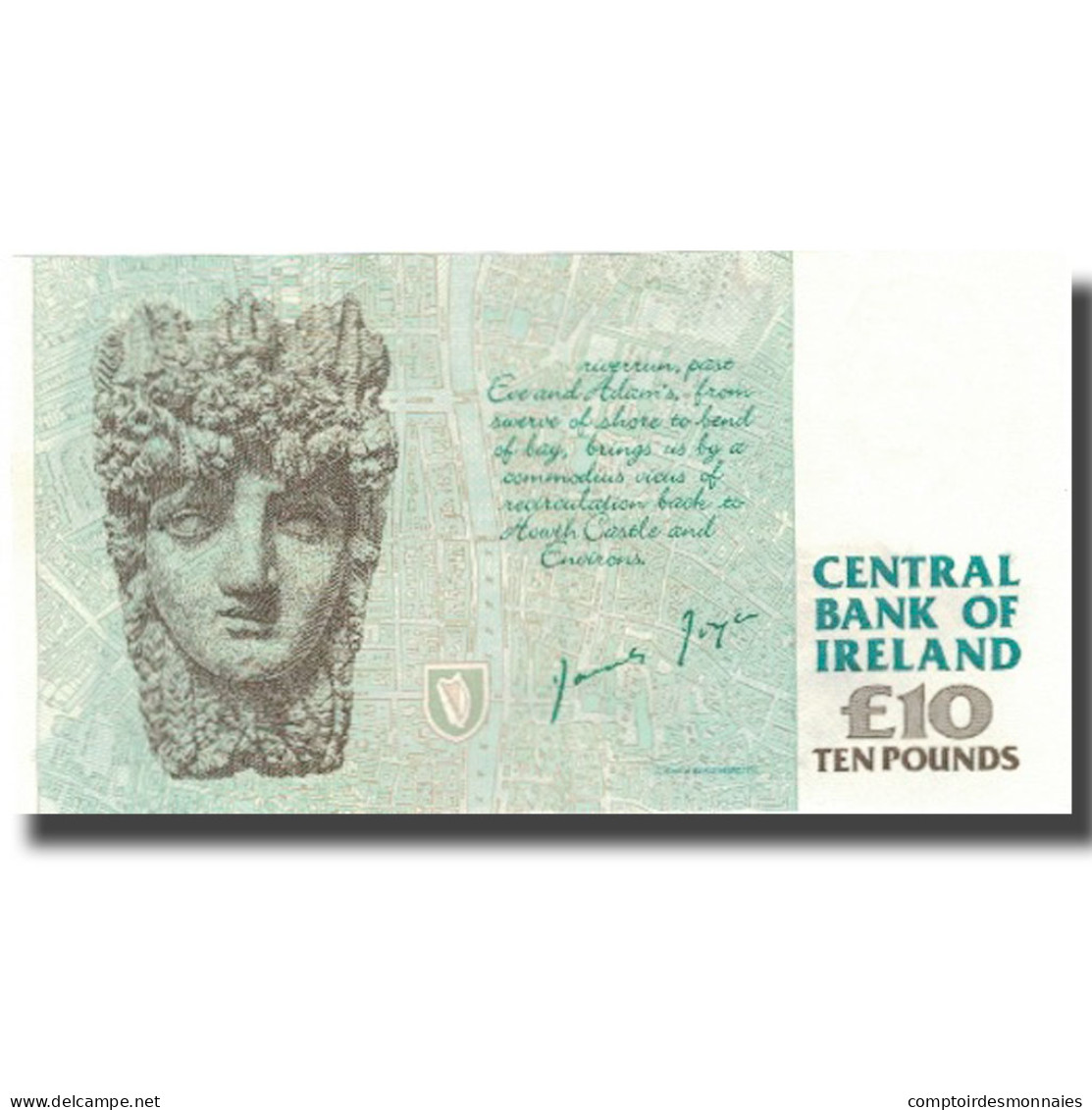 Billet, Ireland - Republic, 10 Pounds, Undated (1993-99), KM:76b, SUP+ - Irlanda