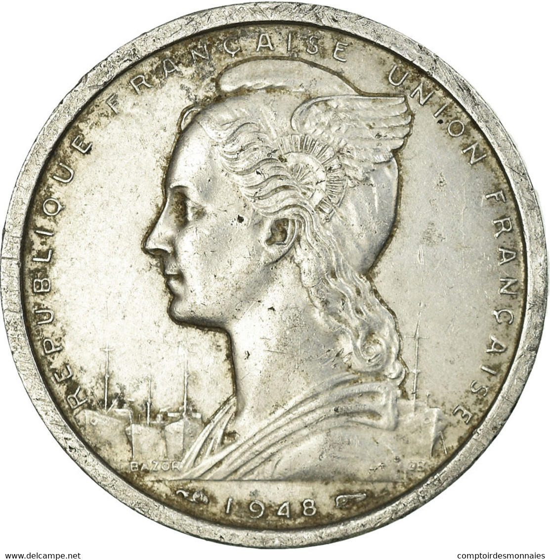 Monnaie, French West Africa, 2 Francs, 1948, Paris, TB+, Aluminium, KM:4 - Ivory Coast
