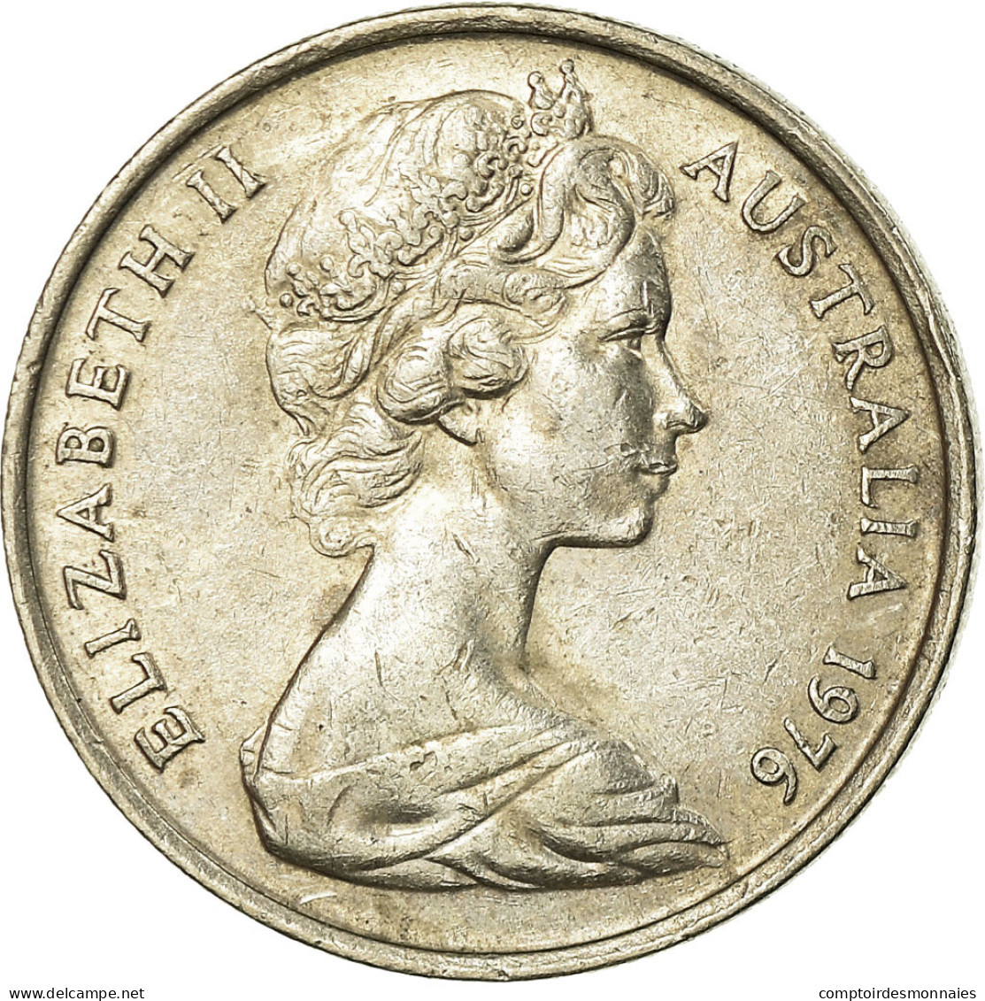 Monnaie, Australie, Elizabeth II, 5 Cents, 1976, Melbourne, TTB, Copper-nickel - Victoria