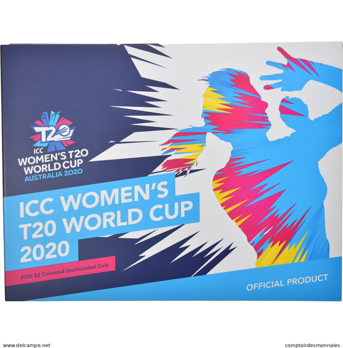 Monnaie, Australie, ICC Women's T20 World Cup, 2 Dollars, 2020, FDC - 2 Dollars