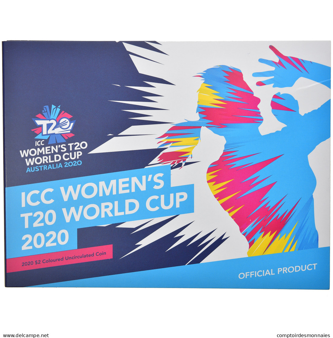 Monnaie, Australie, ICC Women's T20 World Cup, 2 Dollars, 2020, FDC - 2 Dollars