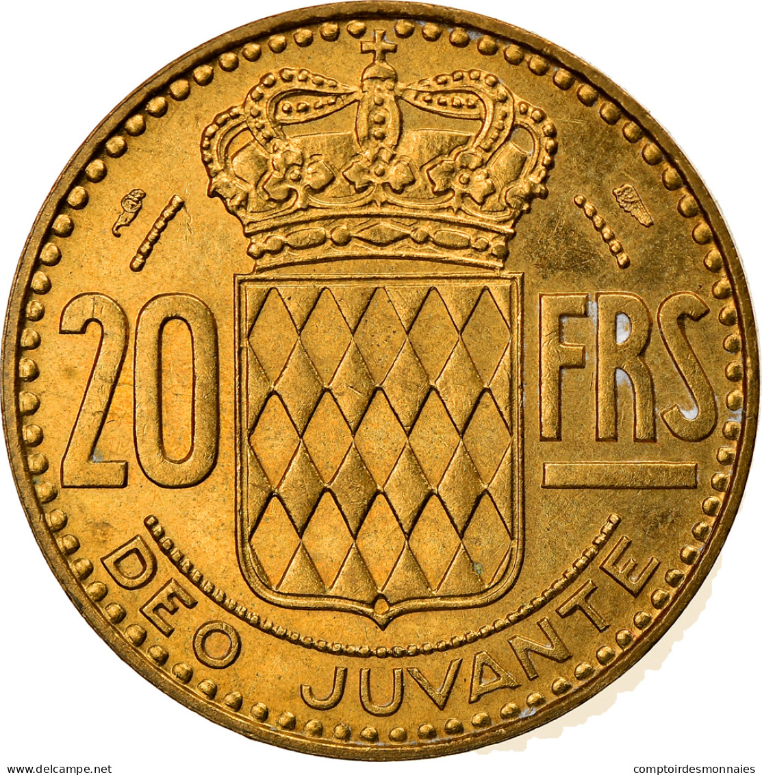 Monnaie, Monaco, Rainier III, 20 Francs, Vingt, 1951, SUP, Aluminum-Bronze - 1949-1956 Oude Frank