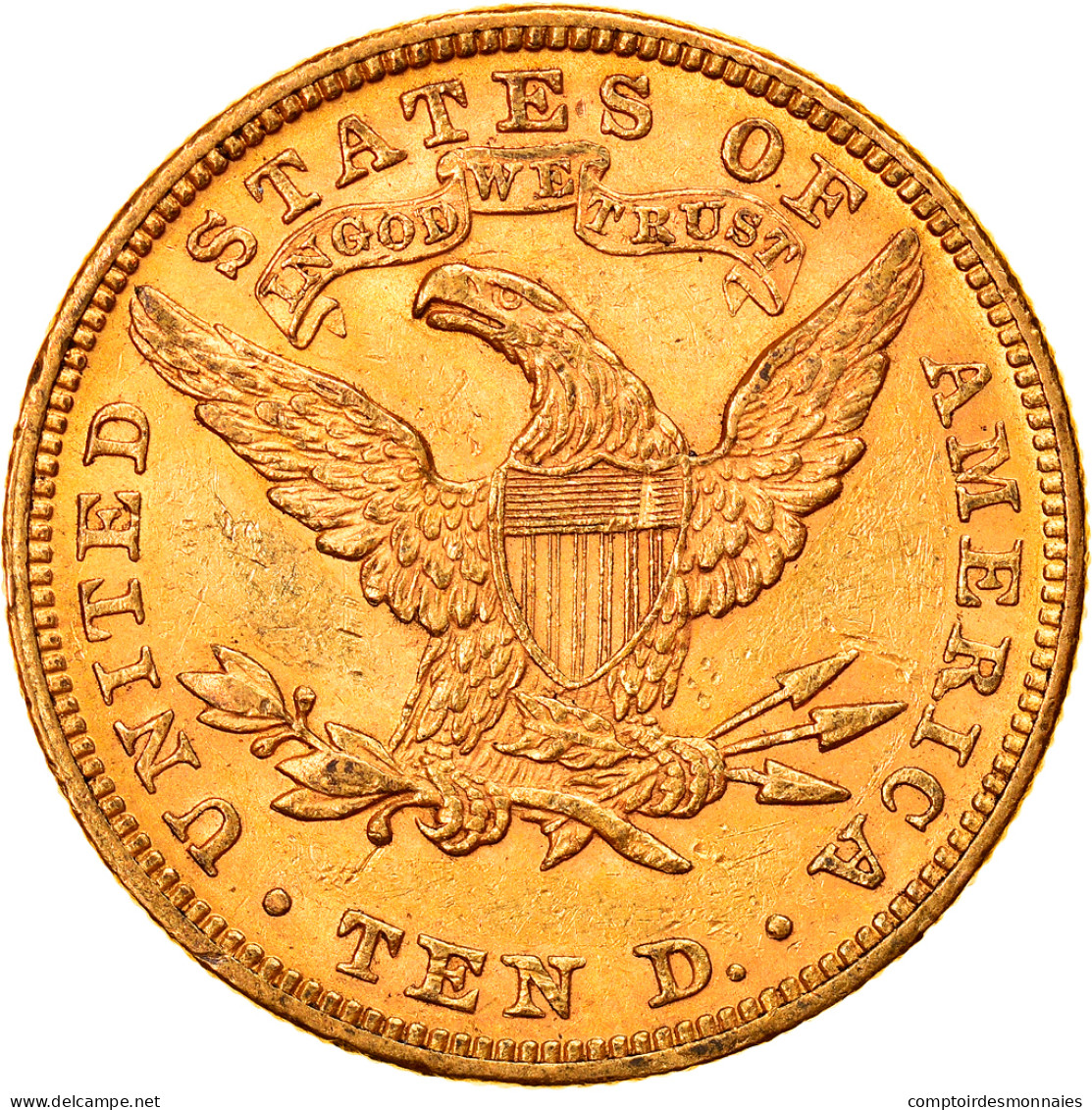 Monnaie, États-Unis, Coronet Head, $10, Eagle, 1893, U.S. Mint, Philadelphie - 10$ - Eagles - 1866-1907: Coronet Head