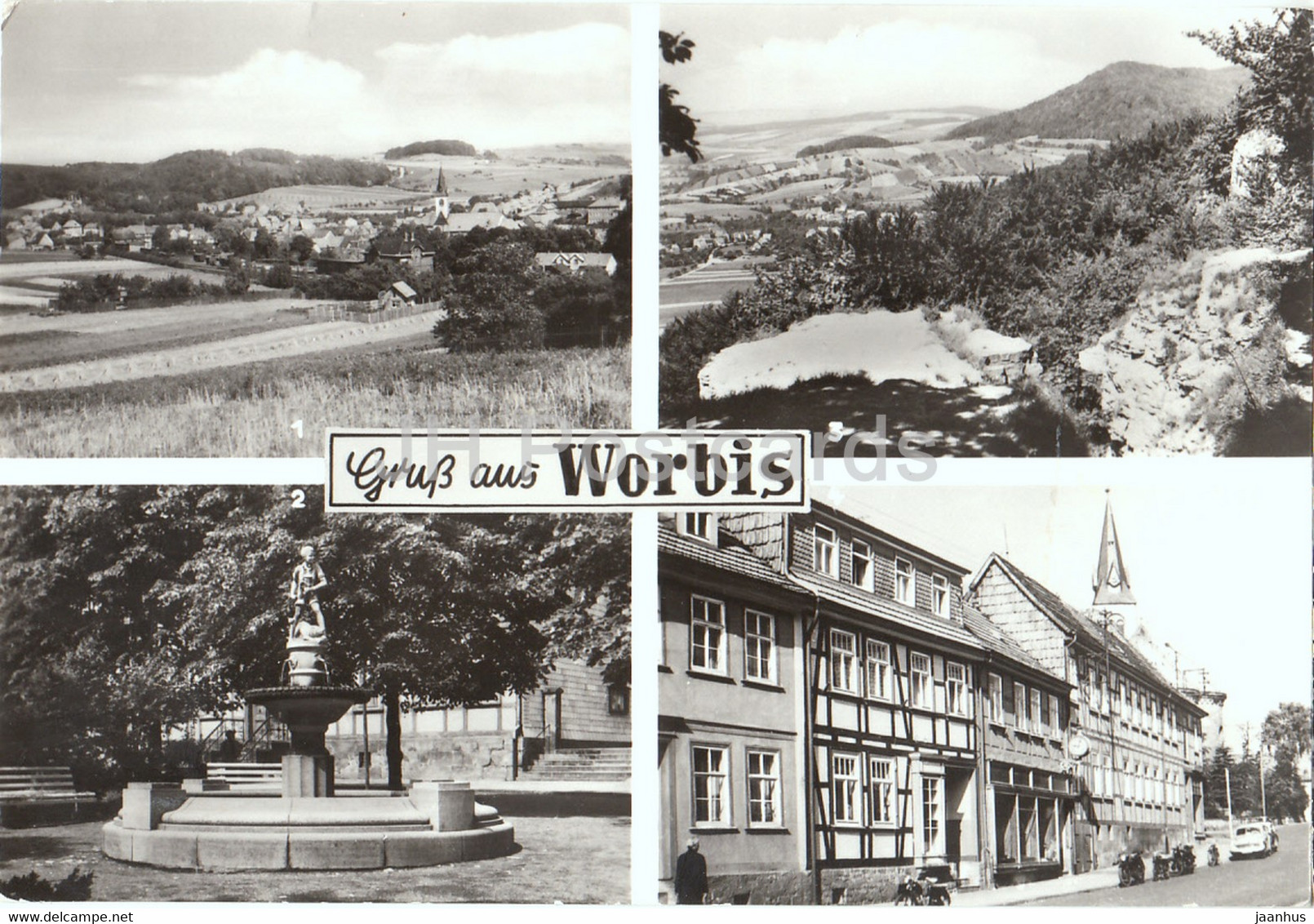 Gruss Aus Worbis - Teilansicht - Blick Vom Kanstein - Krengeljager - Ernst Thalmann Strasse - Germany DDR - Used - Worbis