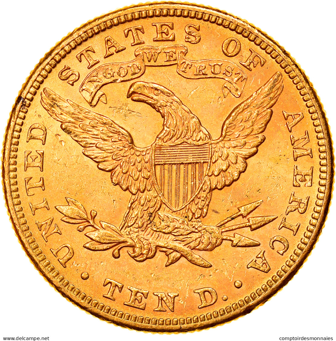 Monnaie, États-Unis, Coronet Head, $10, Eagle, 1897, U.S. Mint, Philadelphie - 10$ - Eagles - 1866-1907: Coronet Head