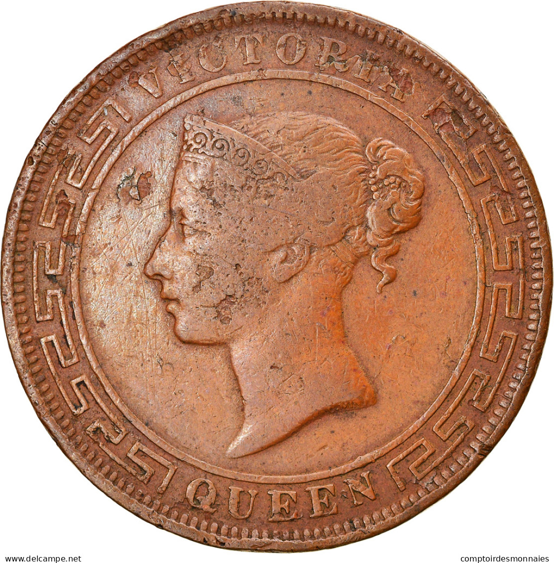 Monnaie, Ceylon, Victoria, 5 Cents, 1892, TTB, Cuivre, KM:93 - Sri Lanka
