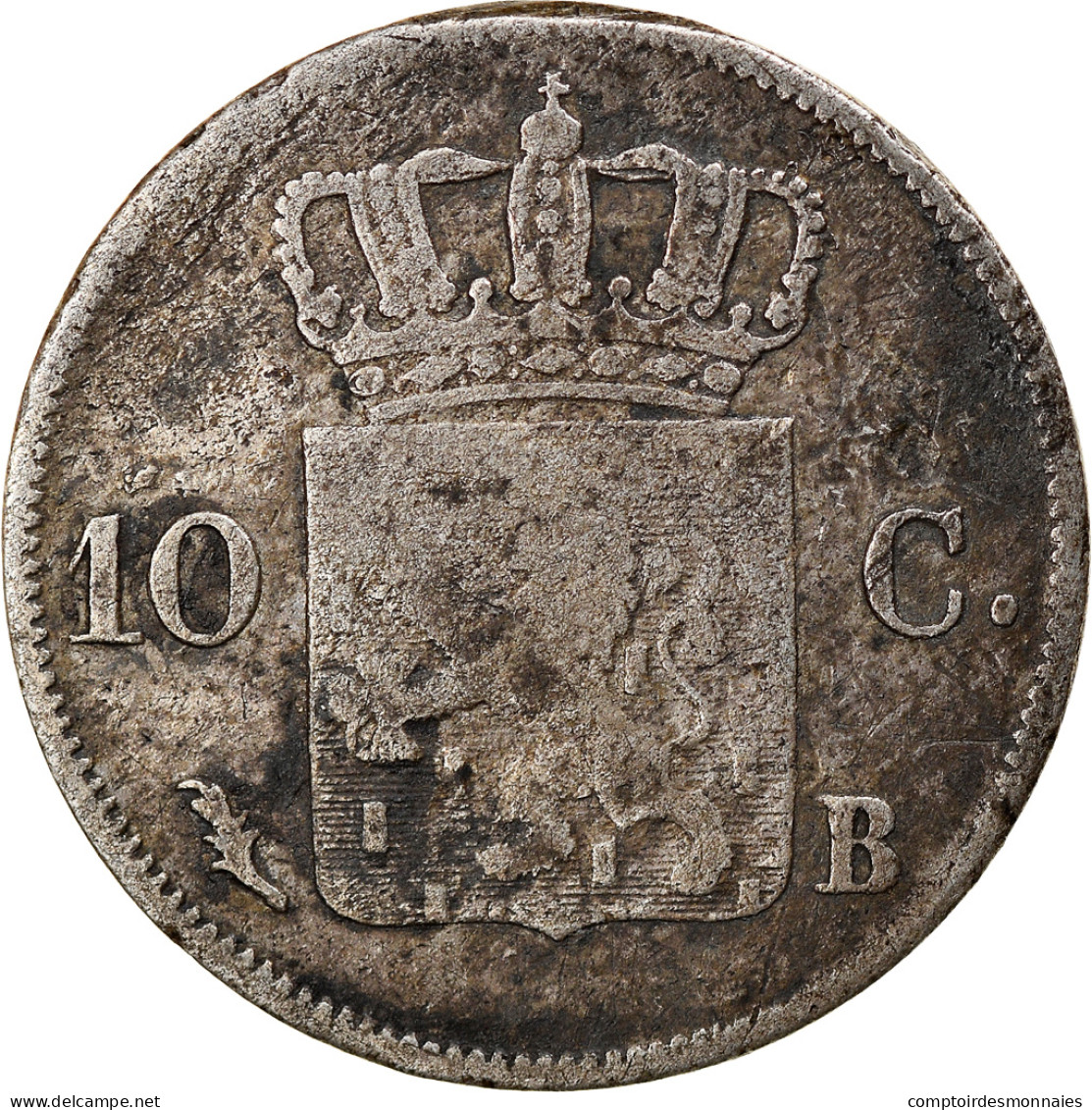 Monnaie, Pays-Bas, William I, 10 Cents, 1828, TB, Argent, KM:53 - 1815-1840 : Willem I