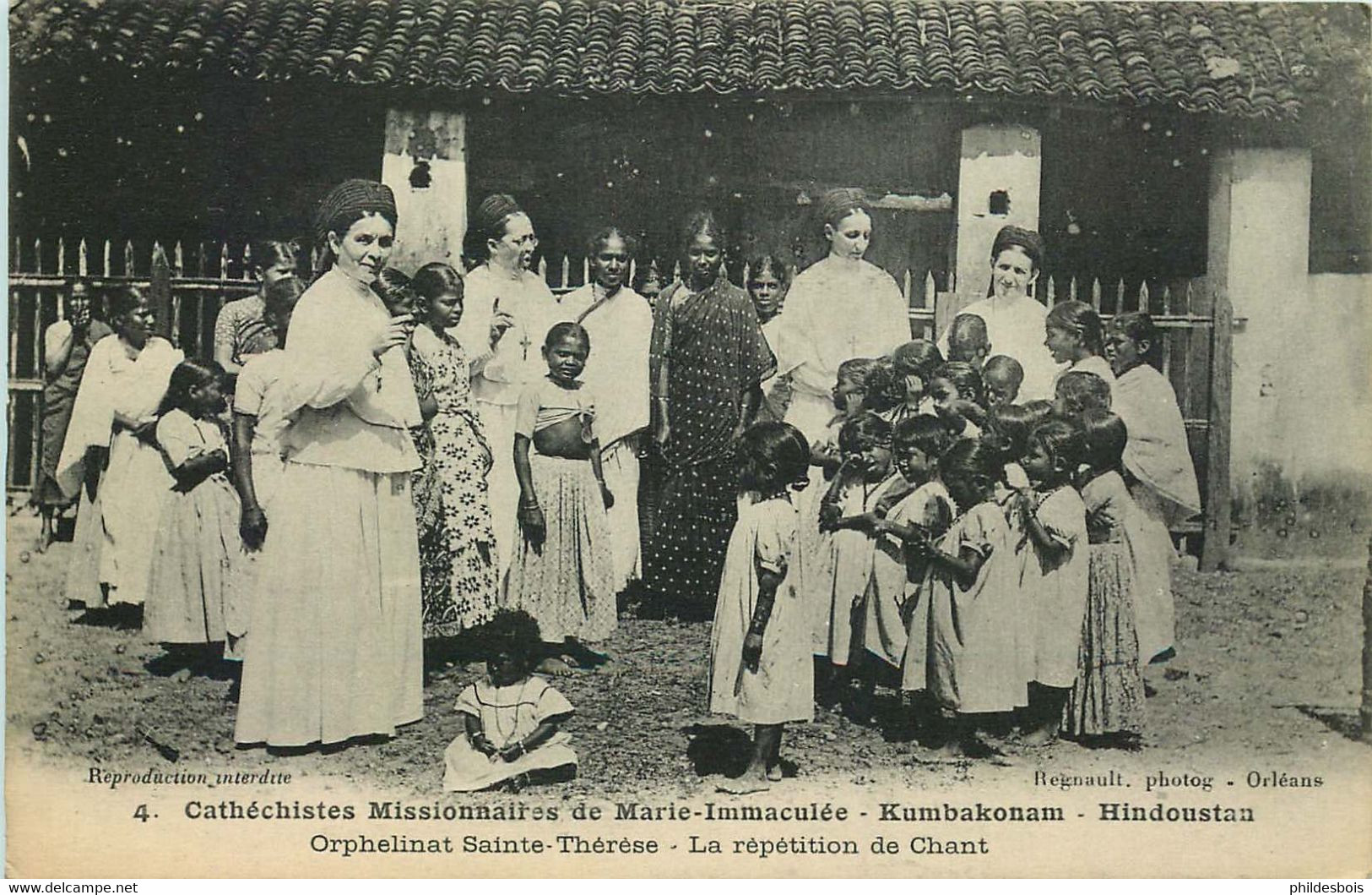 CATHECHISTES MISSIONNAIRES  KUMBAKONAM HINDOUSTAN Orphelinat Sainte Thérèse - Missionen