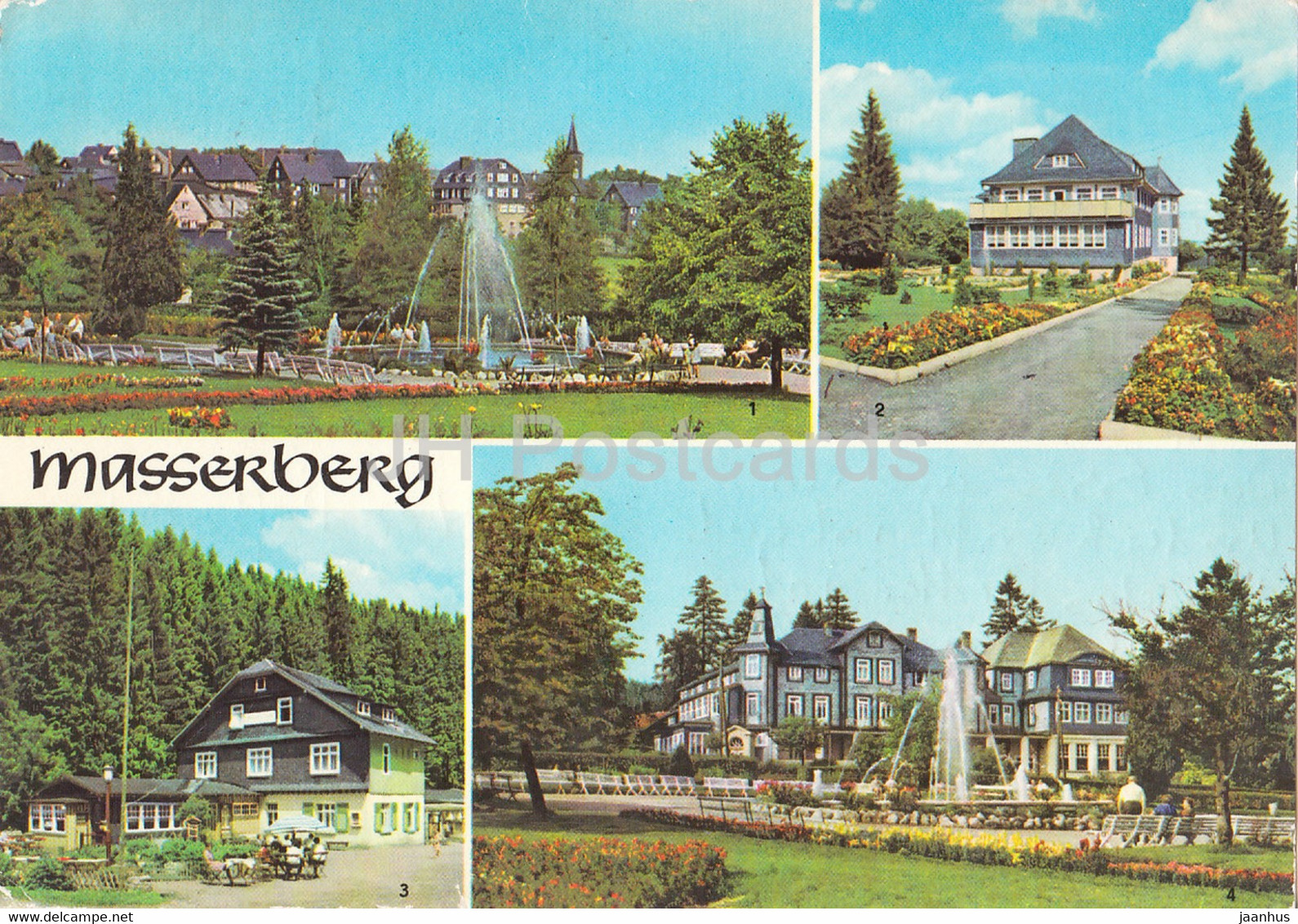 Masserberg - Kurpark - Massermuhle - Kurhaus - 1978 - Germany DDR - Used - Masserberg