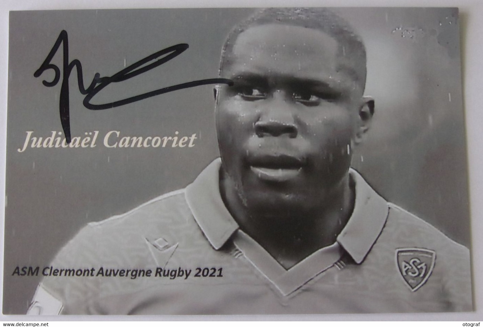 Judicaël CANCORIET - Dédicace - Hand Signed - Autographe Authentique - Rugby