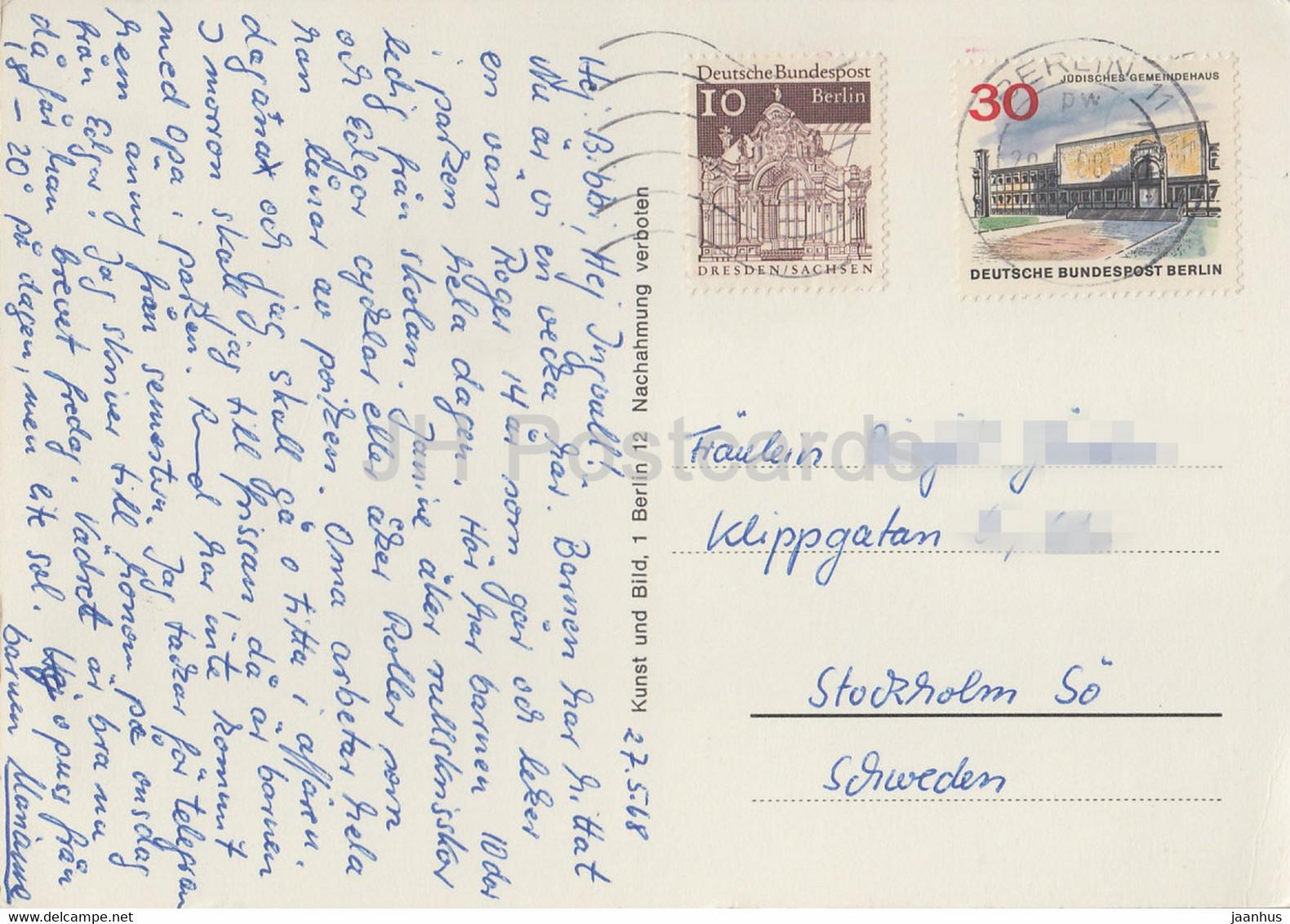 Berlin - Tegel - Humboldt Grab - Strandschloss - Borsig - Tegeler See - 1968 - Germany - Used - Tegel