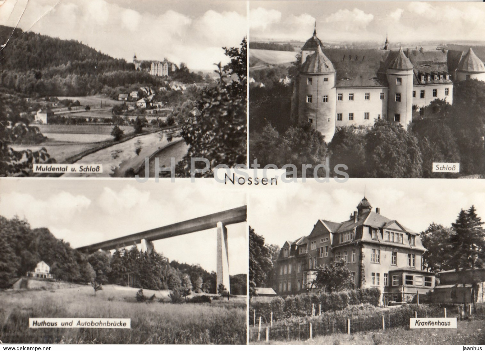 Nossen - Schloss - Muldental - Huthaus Und Autobahnbrucke - Krankenhaus - Castle - Hospital - Germany - Used - Nossen