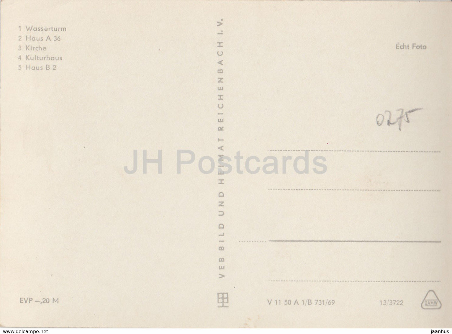 Zschadrass - Kr Grimma - Heilstatten - Wasserturm - Kirche - Kulturhaus - Germany DDR - Unused - Grimma