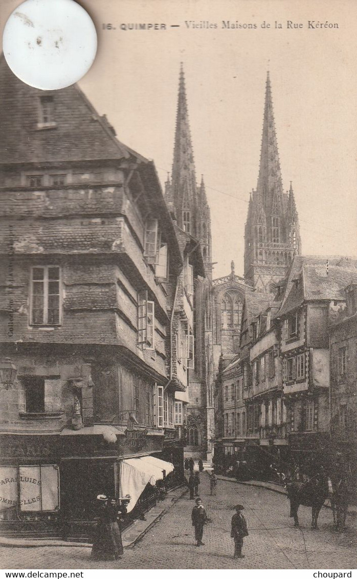 44 - Carte Postale Ancienne De  QUIMPER   Rue Kéréon - Quimper