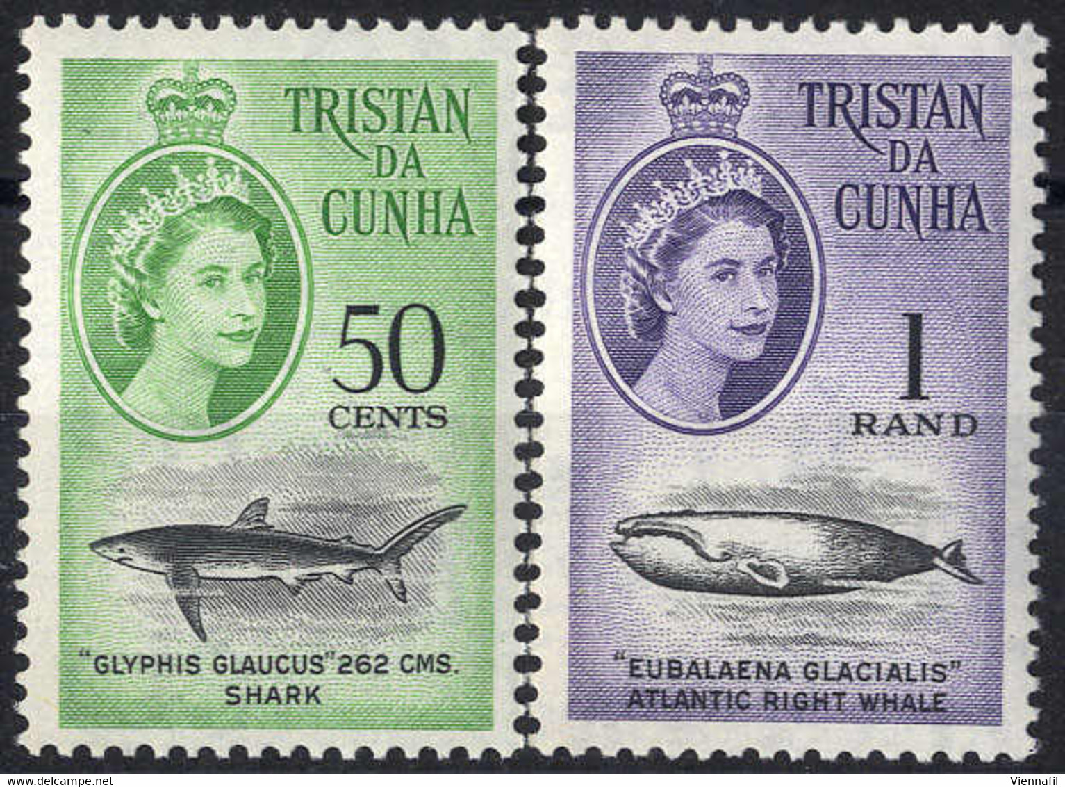 ** 1961, 13 Werte (Mi. 42-54) - Tristan Da Cunha