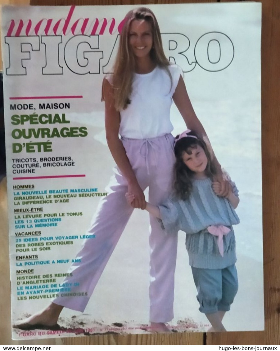 Madame Figaro _11444_ Supplément Du Figaro Du 20 Juin 1981_special Ouvrages D'été_Lady Di - Moda