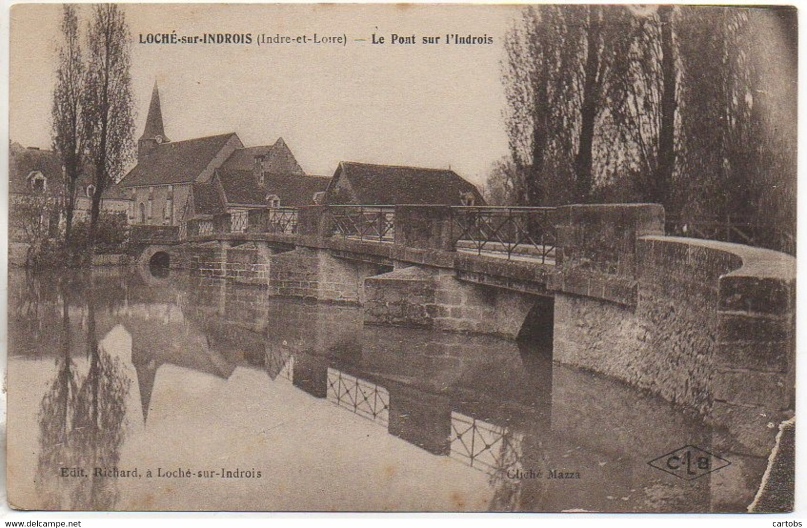 37 LOCHE-sur-INDROIS  Le Pont Sur L'Indrois - Genillé