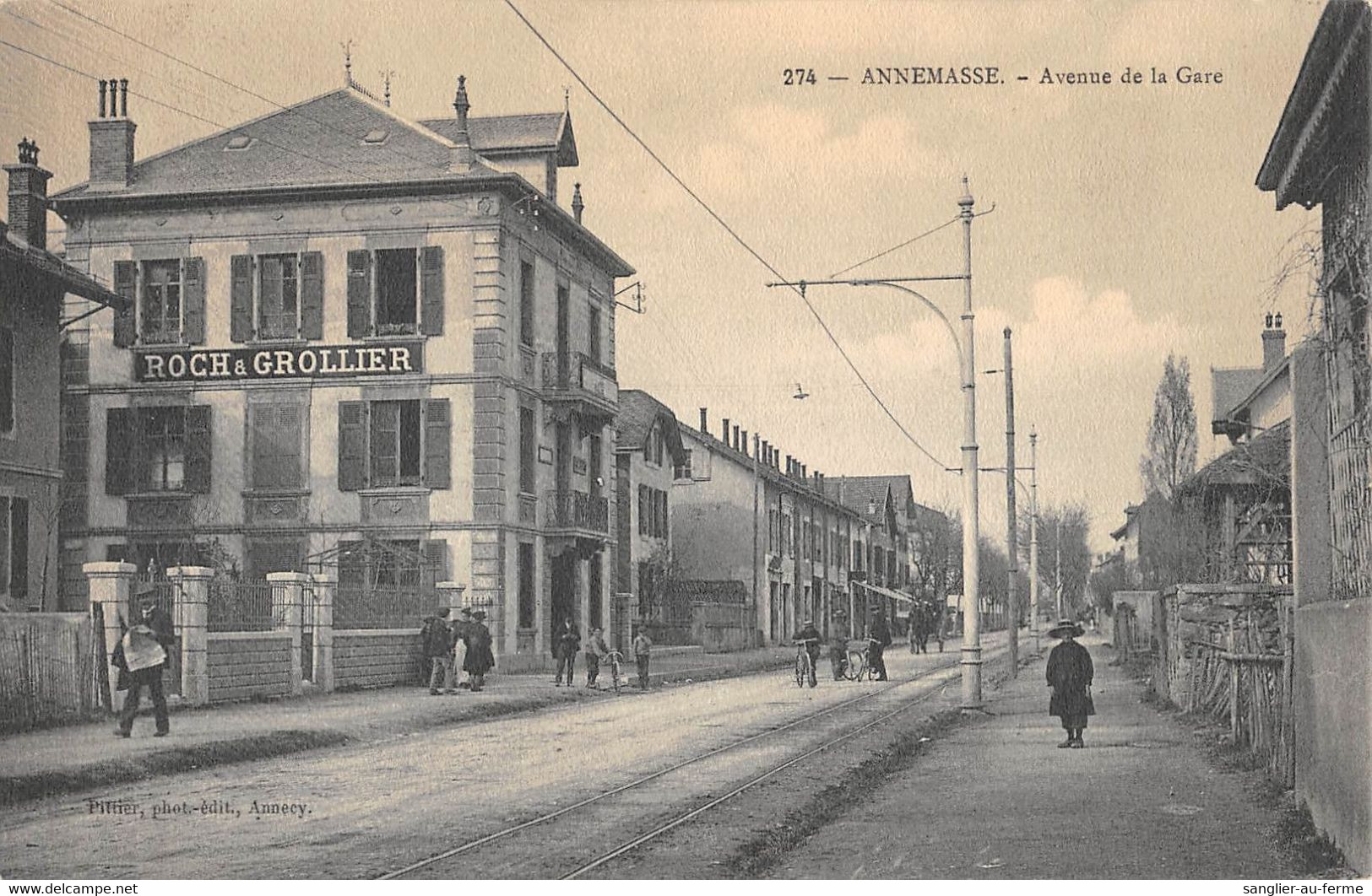 CPA 74 ANNEMASSE AVENUE DE LA GARE - Annemasse