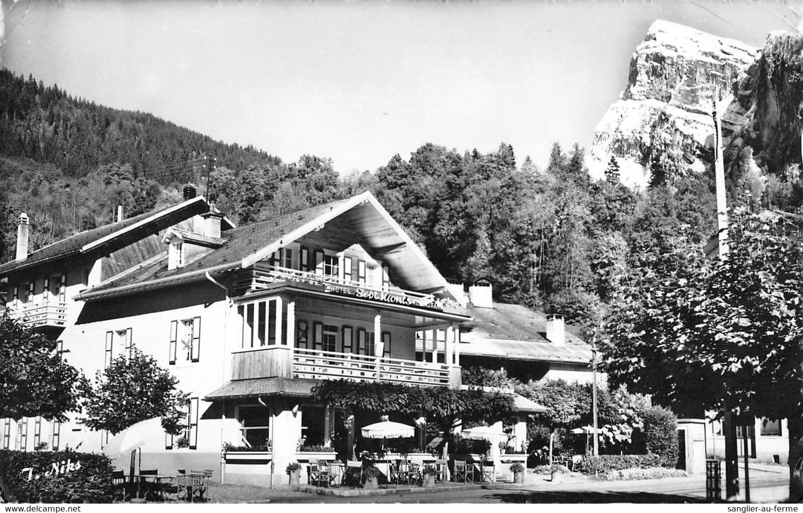 CPA 74 SAMOENS HOTEL DES SEPT MONTS - Samoëns