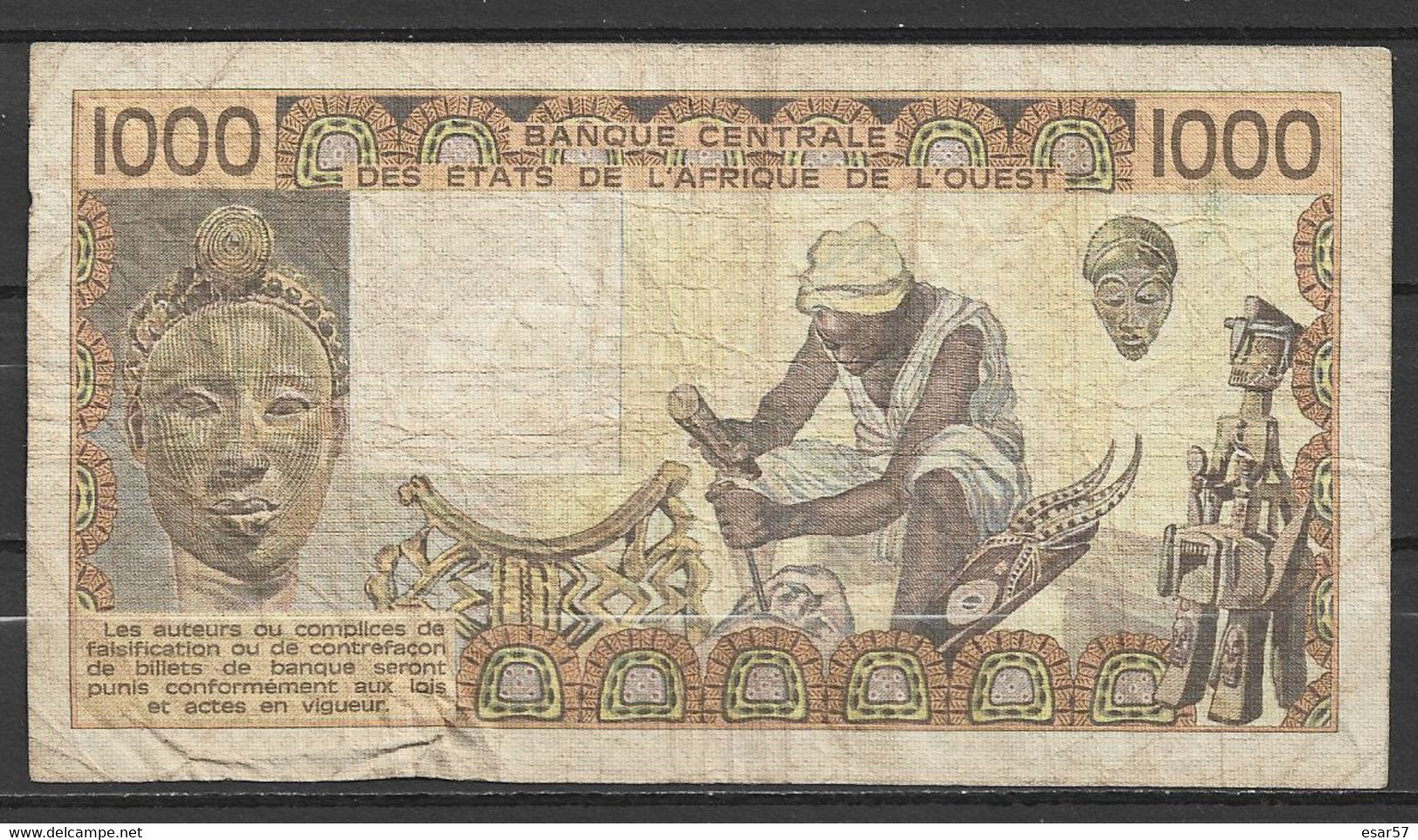 Côte D Ivoire 1000 Francs 1981 - Côte D'Ivoire