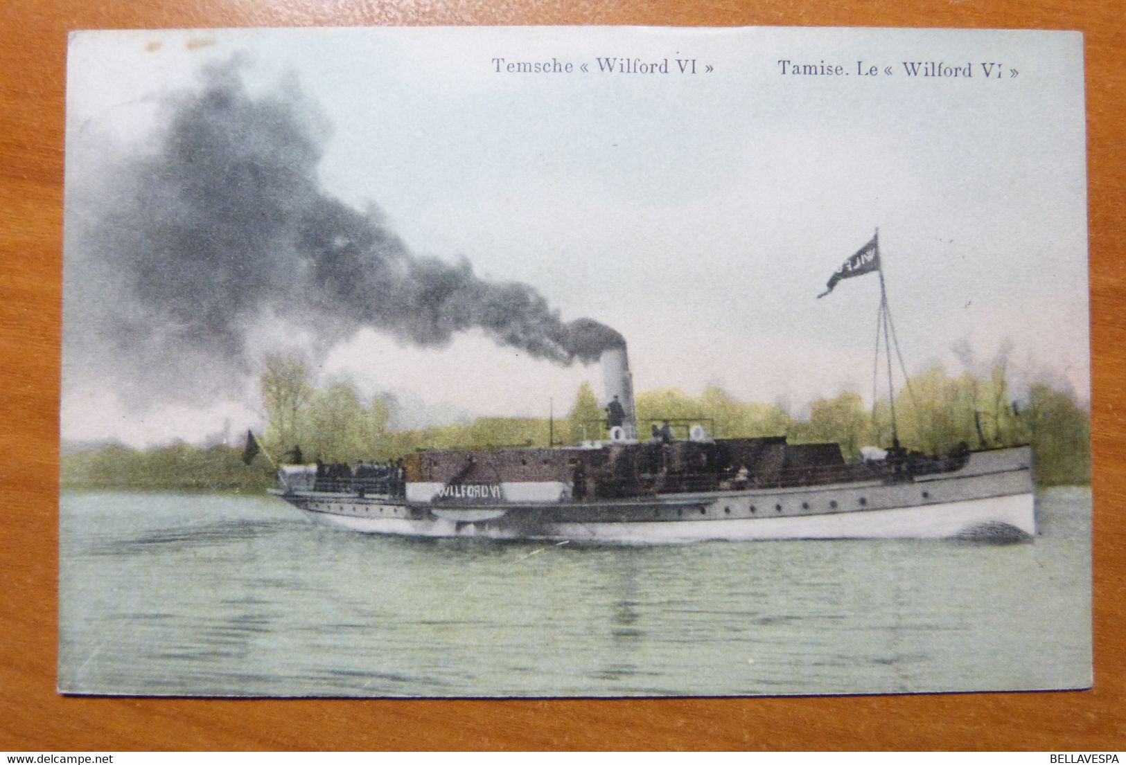 Temse Wilford VI  Binnenvaart Schelde  Steamer Stoomboot River - Temse