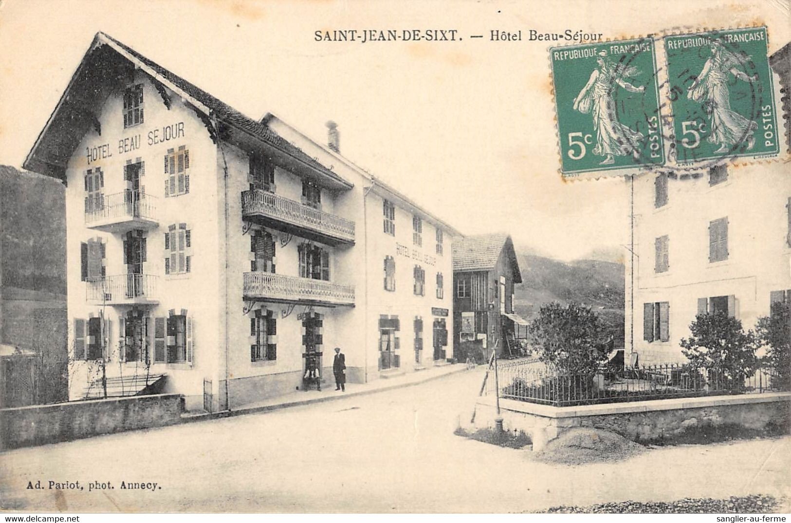 CPA 74 SAINT JEAN DE SIXT HOTEL BEAU SEJOUR - Other & Unclassified