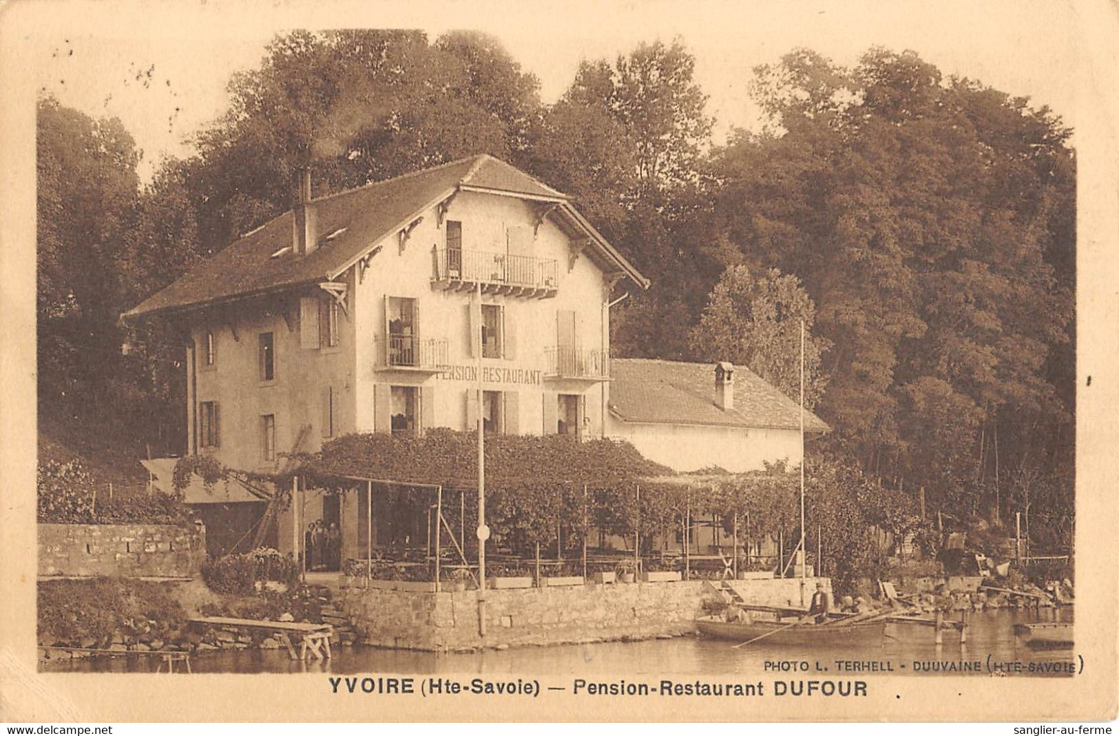 CPA 74 YVOIRE PENSION RESTAURANT DUFOUR - Yvoire