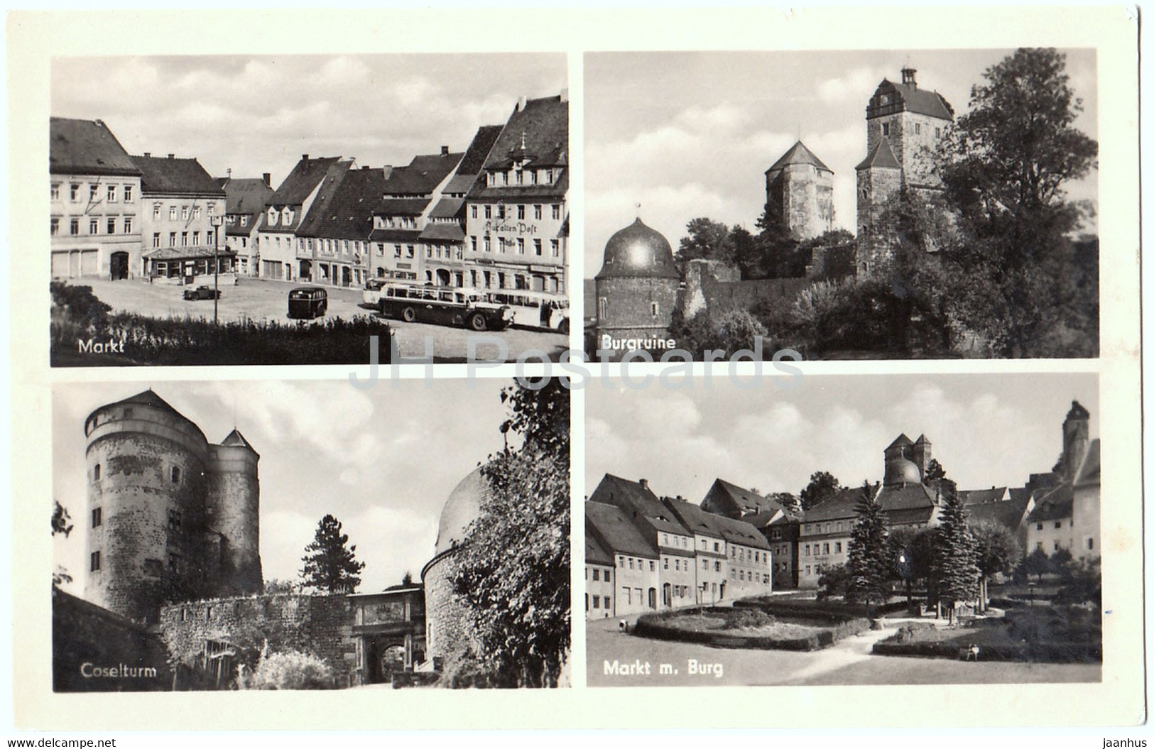 Stolpen I Sa - Markt - Burgruine - Coselturm - Germany DDR - Unused - Stolpen