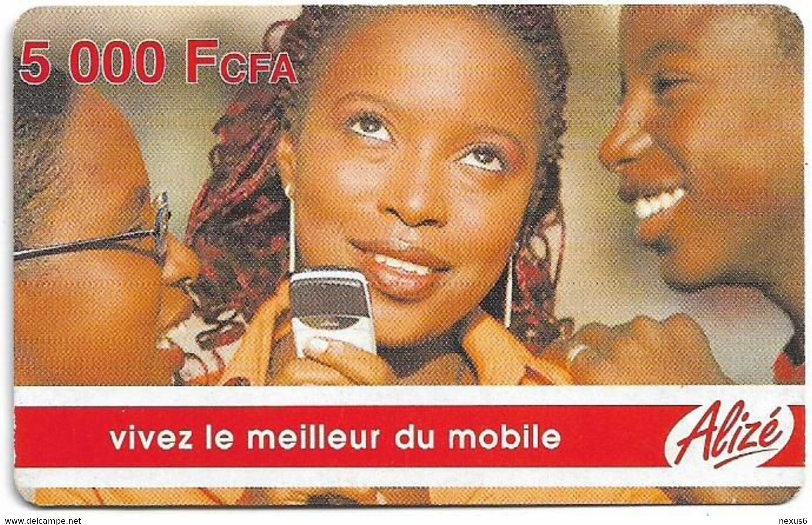 Senegal - Alizé - Vivez Le Meilleur Du Mobile - 3 People, GSM Refill 5.000CFA, Used - Senegal